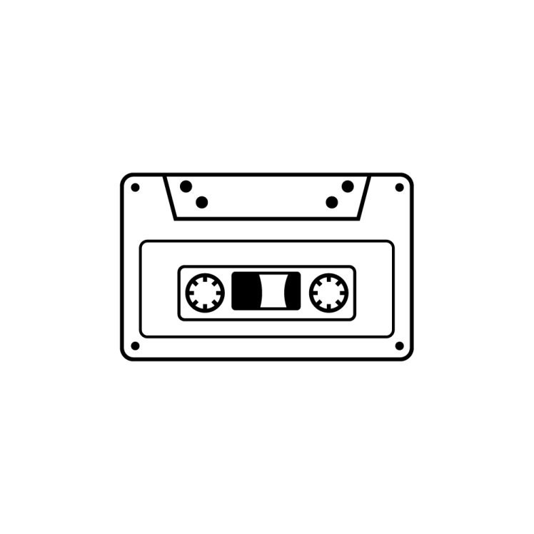Icon of a cassette tape
